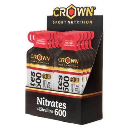 Crown Sport Nutrition NITRATES 600 + CITRULLINE SHOT GEL, Sabor Frutos rojos, 32g