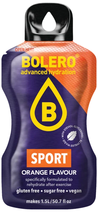 Bolero Drink Stick Isotonic Sport Orange 8 g