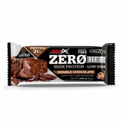 ZEROHERO 31% PROTEIN BAR 65GR  DOBLE CHOCOLATE AMIX
