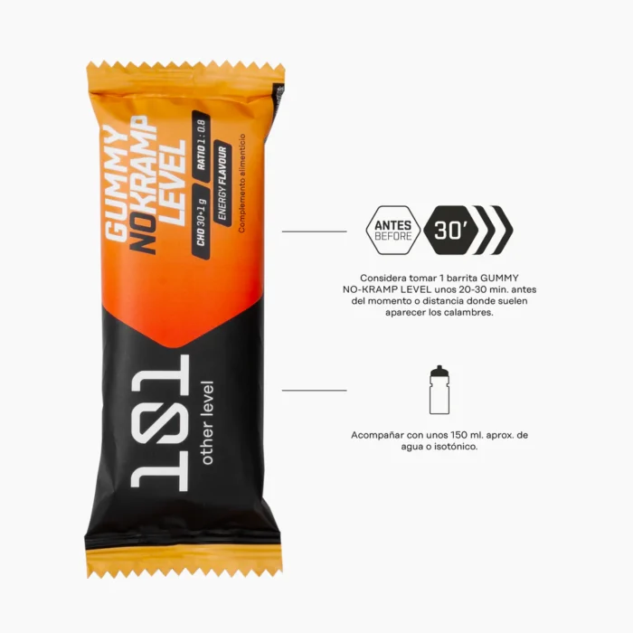 GUMMY NO-KRAMP LEVEL - sabor Energy 41g 101 OTHER LEVEL - Imagen 4