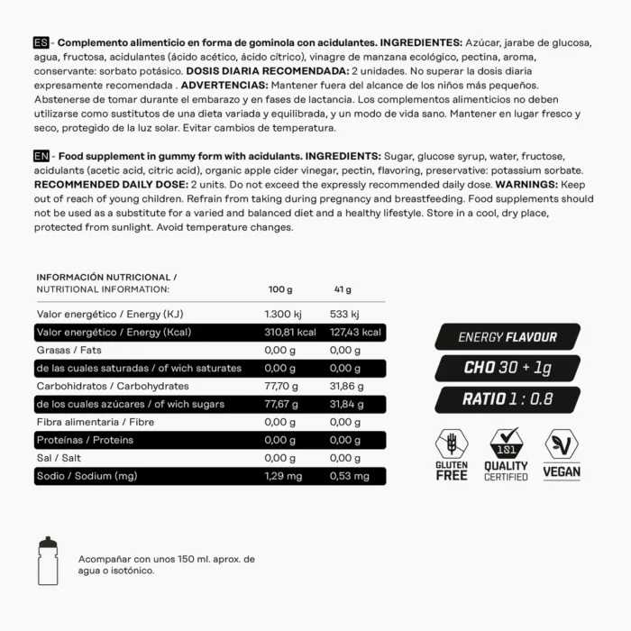 GUMMY NO-KRAMP LEVEL - sabor Energy 41g 101 OTHER LEVEL - Imagen 5