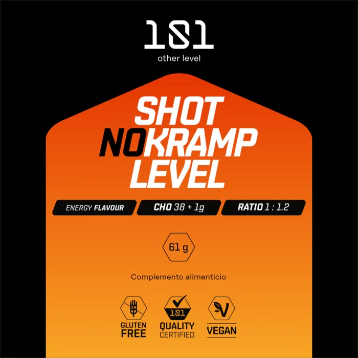 SHOT NO-KRAMP LEVEL - sabor Energy 61g 101 OTHER LEVEL - Imagen 4