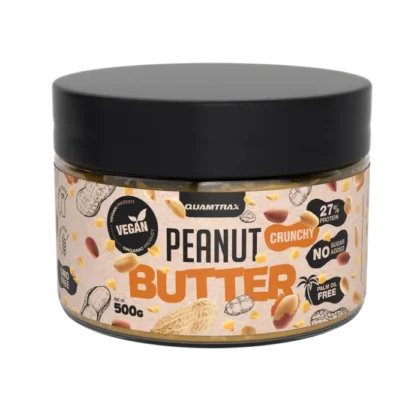 Crema de cacahuete 500g Crunchy QUAMTRAX