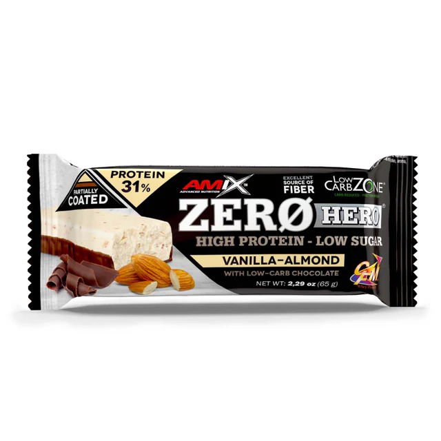ZEROHERO 31% PROTEIN BAR 65GR VAINILLA ALMENDRA AMIX